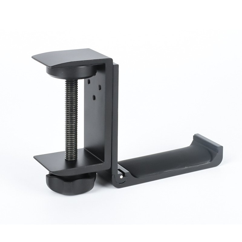 Hot Foldable Headphone Stand Hanger Holder Aviation Aluminum Headset Soundbar Stand Clamp Hook Under Desk Space Save Mount Fold